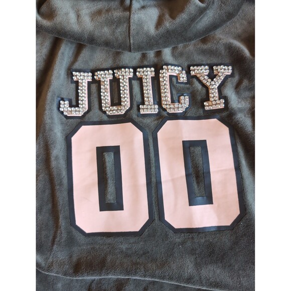 Juicy Couture green zip up hoodie size medium - Picture 2 of 8